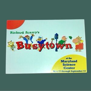 Vintage 1998 Richard Scarry’s Busytown- Advertising Postcard
